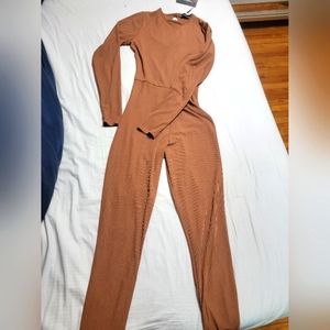 Chocolate brown jumpsuit